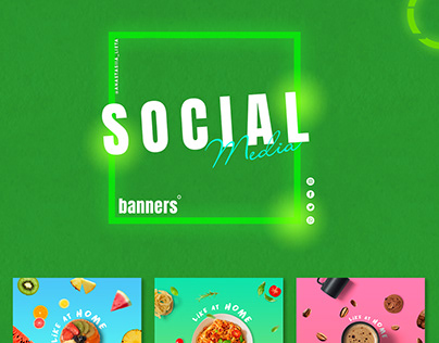 Social media banners. Posts for instagram.