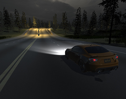 Toyota GT86 in Night Environment [3D Rally]