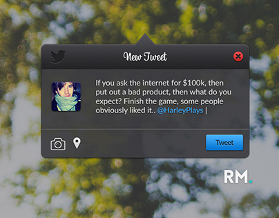 UI Concept | Twitter widget for Mac OSX