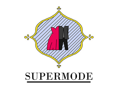 Logo Design of SUPERMODE a clothing store