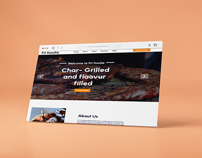 Food delivery website design