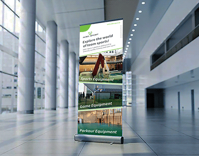 Promotional Sports Roll up Banner