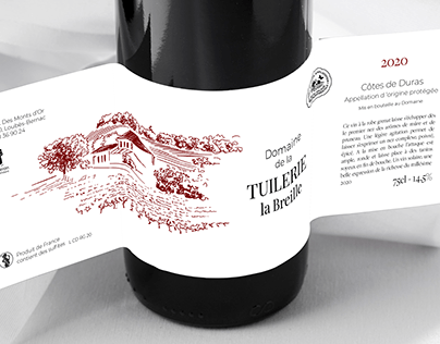 Étiquette de vin - Wine Label - Domain viticole