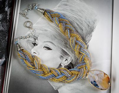 Morpho necklaces, by Mauricio Samayoa