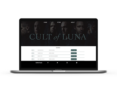 Cult of Luna Website Design