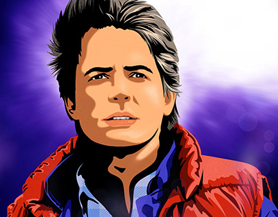 Marty McFly played by the great Michael J Fox.