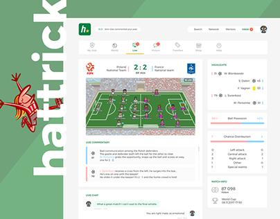 Hattrick Football Manager Redesign Concept