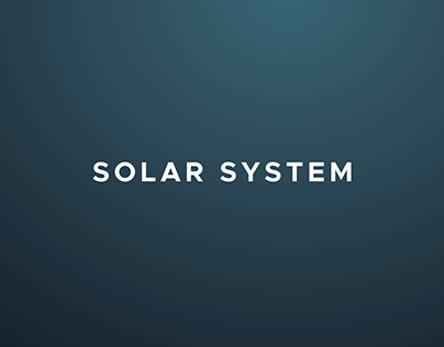 Solar System 2D animation