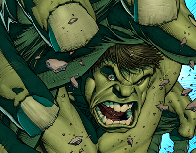 Hulk by Dale Keown (colors mine)