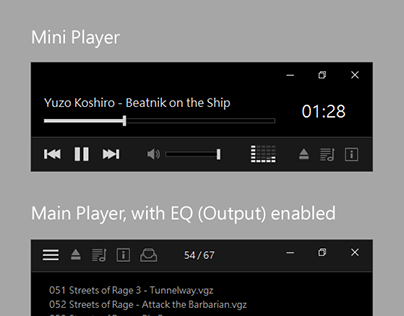 Midnight - Skin for XMPlay Audio Player