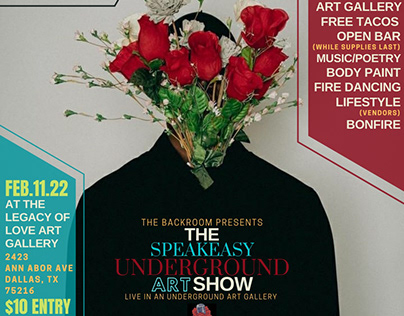 Speakeasy Underground ArtShow [social media post]