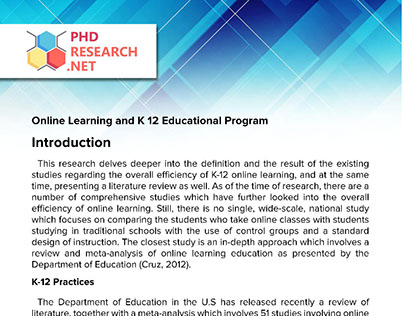k 12 education thesis