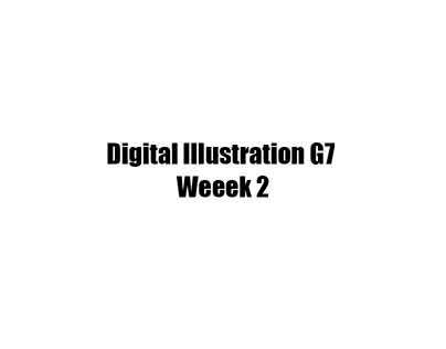 Digital Illustration G7 Week 2 Exercise