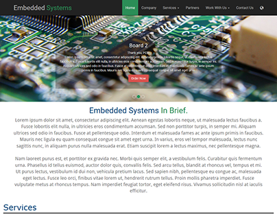Embedded Systems Company Website