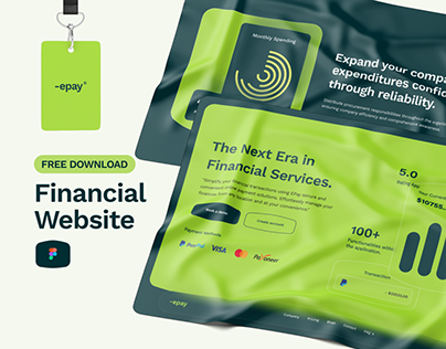 Financial Website - FREE UI KIT