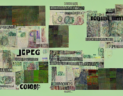 Corrupt JPEG with LOTS of Money, created with AI