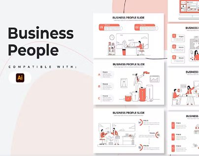 Business People Illustrator Infographics