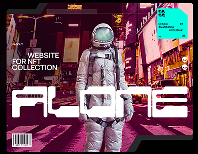 Landing page for NFT collection