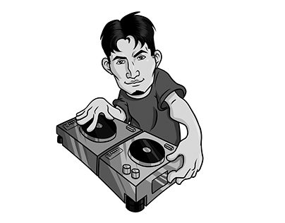 Peruvian DJ illustration