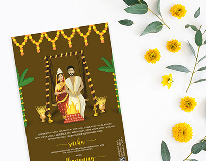 Wedding Invitation Card ~Sneha & Dhananjay