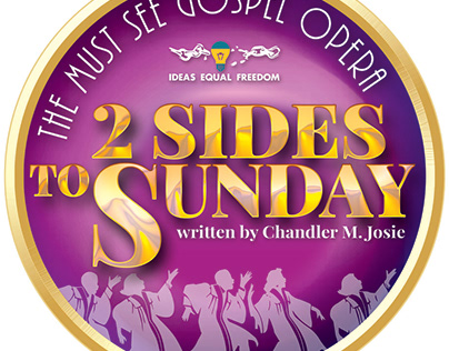 2 sides to Sunday logo & poster
