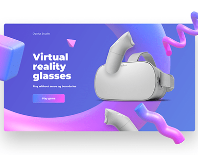 Concept landing page "Oculus"