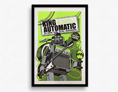 King Automatic – Gigposter