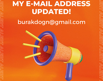 My e-maıl address updated!