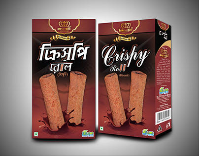 Igloo Foods Crispy Roll Biscuit Packaging Design