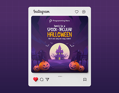 Halloween Day Poster for Programming Hero