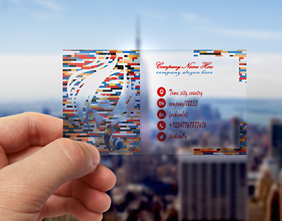 #Transparent Business Card