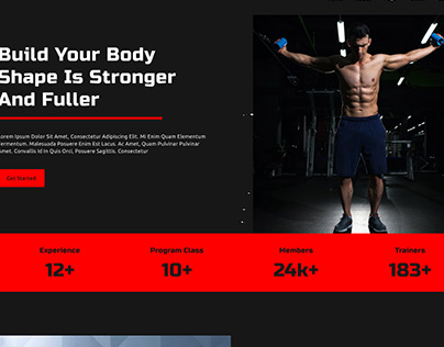 Website for Gym (Hustle Hard)