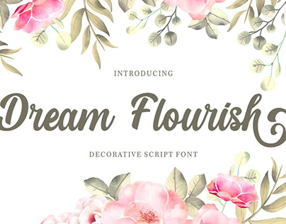 Free Decorative Script Font - Dream Flourish