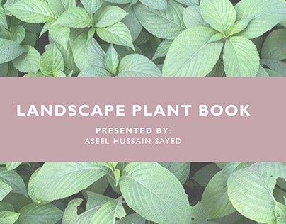 Landscape Plant book