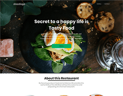Restaurant website design