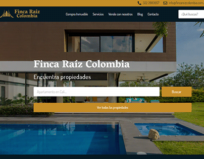 Diseño y Desarrollo Web Finca Raíz Colombia