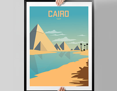 Cairo, Egypt’s travel poster design