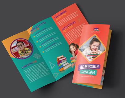 School Admission Tri-Fold Brochure