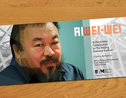 Ai Wei-Wei Lecture Mailer Mockup