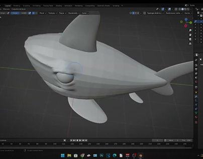 Criando Tubarão no Blender