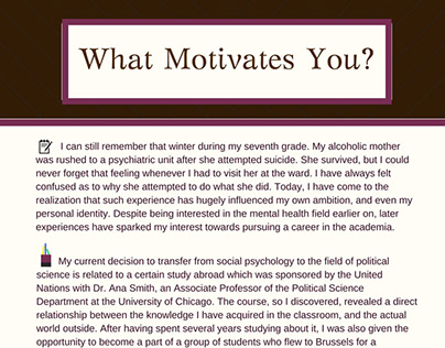 what motivates you essay examples