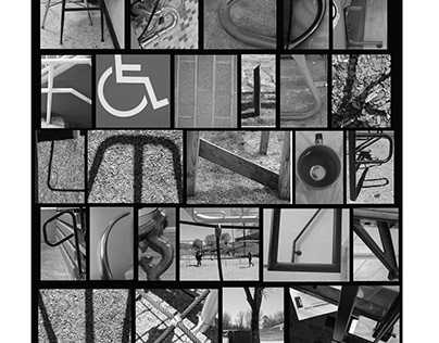 alphabet poster black & white