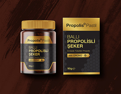 Propolis Candy with Honey Packaging Design