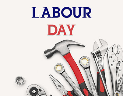 Simple Minimal International Labour Day Poster Template