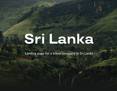 Landing page for a travel company