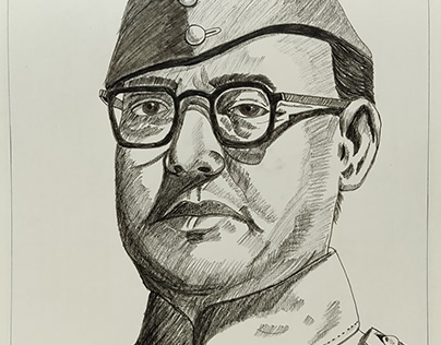 Sketch of Subhash Chandra Bose