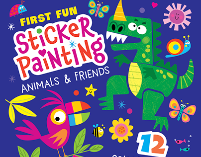 Book: Animals & Friends Sticker Painting