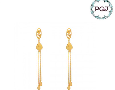 Best Gold Top Earrings By PC Jeweller