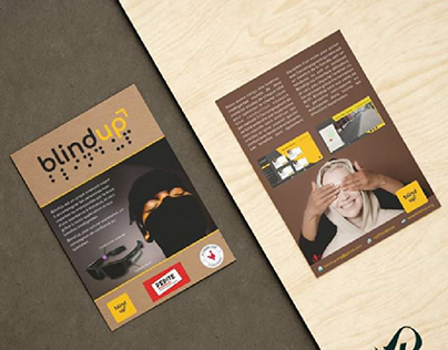 Flyer and business card for BlindUp