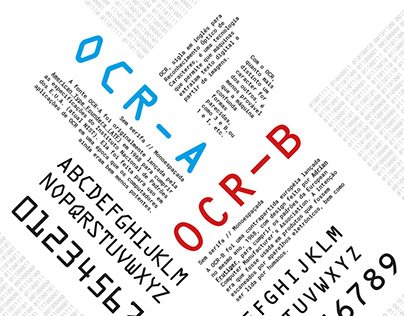 Cartaz Tipográfico: OCR-A e OCR-B